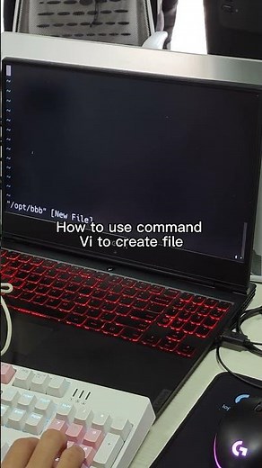 How to use command Vi to create file #linux #linuxcommands