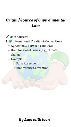 Environmental Law Explained in 5 Minutes 🌱 | Meaning, Sources, Nature & Scope