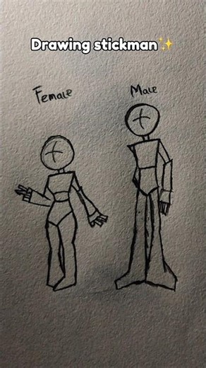 Drawing stickman tutorial✨#stickman #tutorial #shortsvideo