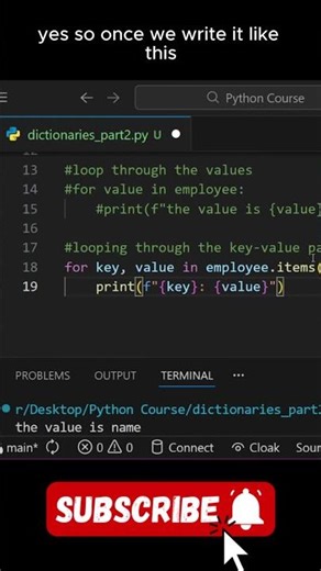 looping key value pairs 2