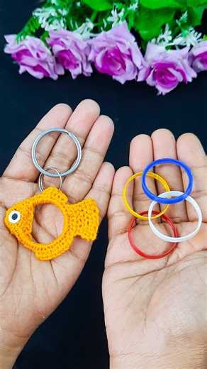 15K views · 66 reactions | Aesthetic Fish Shape Keychain From Waste bottle Ring  Hand Embroidery Tricks #reels #Amazing #reelsviralシfb #shortsvideos #fblifestyle #highlights #shorts #tricks | Rana Craft | Facebook
