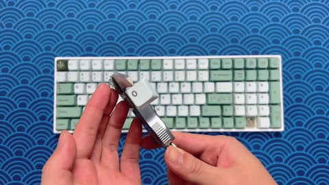 YMDK 141 Dense Fog MDA Profile Dye Sub Keycaps Ergonomic Thick PBT Keycap Set for TKL GK61 64 68 75 87 96 104 GMMK MX Keyboard