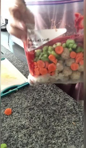 27K views · 101 reactions | Turning our delicious Instant Pot Dump and Go Meatball Soup into a freezer meal today! Sending this off to a friend who had a baby with some French bread and a salad mix. What are your favorite soup sides? Find the full recipe here: https://www.sixsistersstuff.com/recipe/instant-pot-dump-and-go-meatball-soup-recipe | Six Sisters' Stuff | Facebook