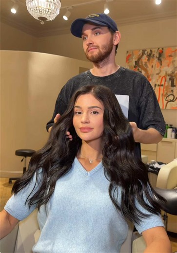 Korean-style long hair extensions: new hair look