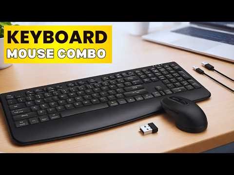 Wireless Keyboard and Mouse Combo Review | Quiet & Rechargeable Setup
