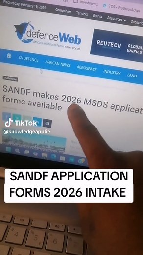 SANDF Application Forms for 2026 Intake Available Now