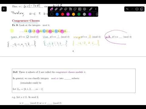 4.1.6 Congruence Classes || Discrete Math
