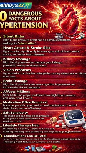 10 Dangerous Facts About Hypertension You Must Know!!