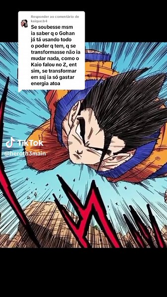 A Forma Mística do Gohan em Dragon Ball Z