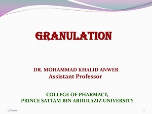 GRANULATION - SlideServe