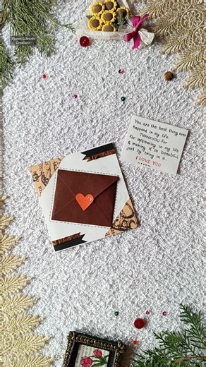 DIY Aesthetic Card 💌 | Letter Card Ideas । #diycraft #papercrafts #viralshorts #trending #card
