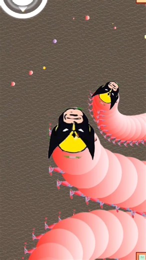 Worms Zone io. Left-handed Worms Hero Android operating system || part 3