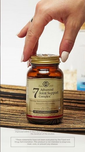 Made with naturally-sourced & science-backed ingredients, Solgar No. 7 helps you do what you love 💛