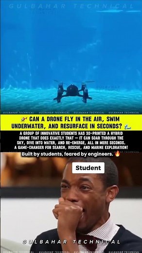 Students 3D‑Print Hybrid Drone That Flies, Swims & Resurfaces in Seconds | Witness the Shift 🌊🚁