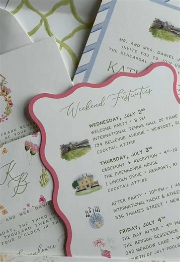 in love with these colorful invitations 🤍 #2026bride #2026wedding #2027wedding #wedding #weddinginvitation