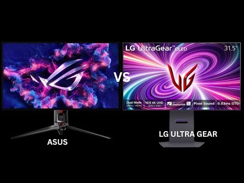 LG UltraGear 32GS95UE vs ASUS ROG Swift PG32UCDM – The ULTIMATE OLED Gaming Monitor Battle! ⚡
