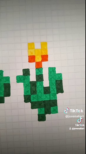 New pixel ideas!🌷 Minecraft Flowers - #minecraft #flowers #juvenaliart #pixelart #pixelideas✨ #newpixelidea