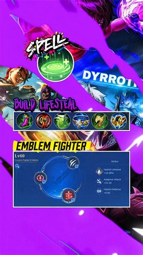 Build Healing Dyrroth Mlbb