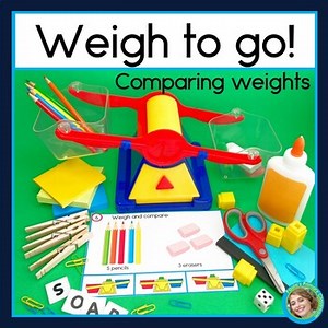 Comparing Weight with Balance Scales Measuring Weight Math Center & Worksheets