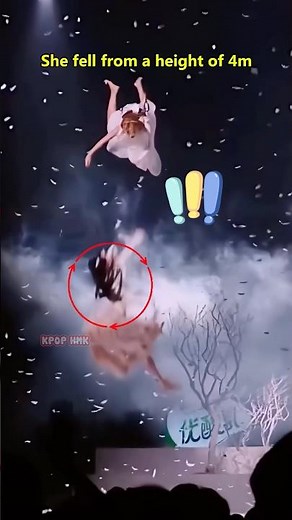 Kpop idols suffer serious accidents on stage!😱😱 #blackpink #kpop #rose