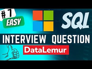MICROSOFT Interview Question Solved - SQL | "Teams Power Users" | Everyday Data Science