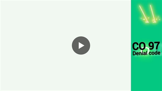 What is CO97 denial code in medical billing? Practical examples with solutions https://lnkd.in/dckwNuE5 | Azim Khan