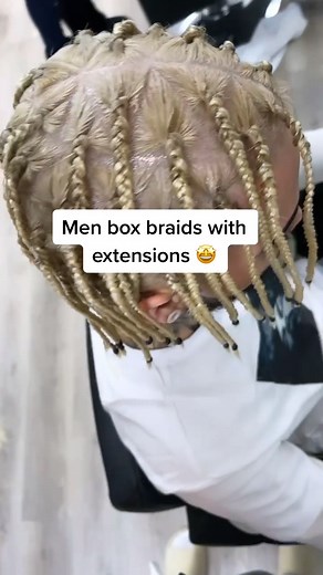 Men box braids 🔥 #fyp #hairtransformation #knotlessboxbraids #manbunbraids #braidstutorial