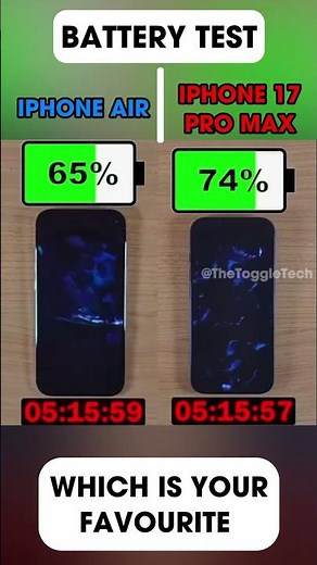 Thin vs Beast 😳 iPhone Air vs iPhone 17 Pro Max