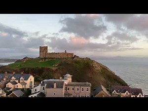Criccieth Castle and Sunset, Criccieth, Gwynedd, Wales