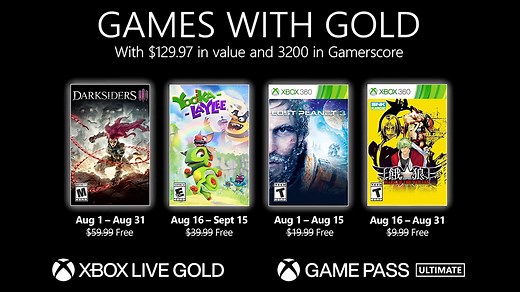 Xbox - August 2021 Games with Gold