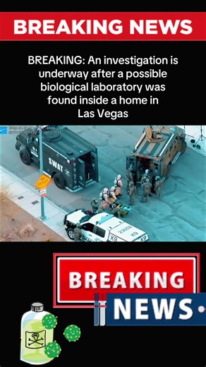 BREAKING: An investigation is underway after a possible biological laboratory was found inside a home in Las Vegas #biolab #lasvegas #fbi #breakingnews