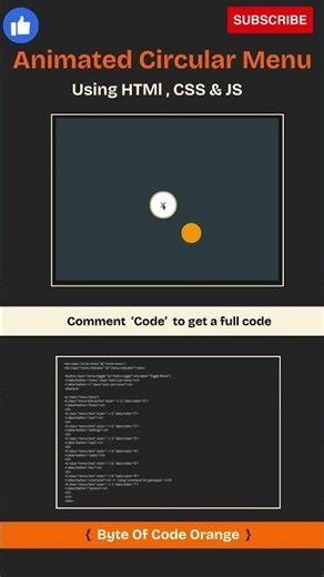 Build a Menu Bar in 60 Sec – HTML + CSS + JS #Shorts #webdev #htmlcssjs #javascript #menubar #code