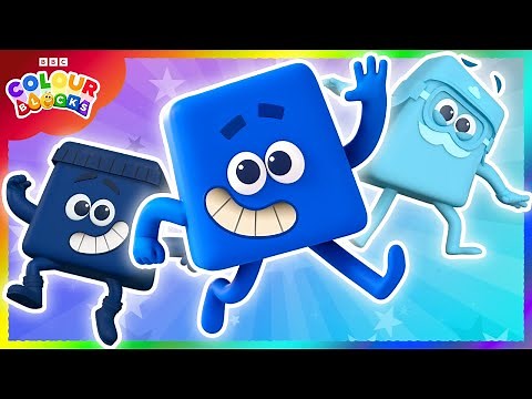 Shades of Blue Showdown | Colours for Kids | ‪@colourblocks‬