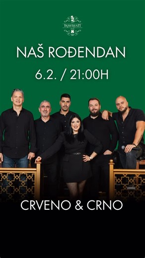 The_Irishman_pub on Instagram: "Petak 6.2. - Roðendan našeg paba! 🎉🙌 Za atmosferu će biti zaduženi @bend_crveno_i_crno 🔥 Vidimo se, rezerviši mjesto! 🤝 #irishman #pub #podgorica #viral #fyp"