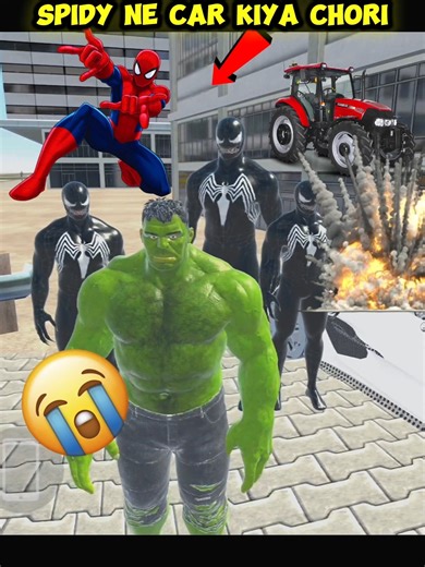 Spidy ne car kiya chori 😱🔥 #indiantheftauto #viralshorts #gta