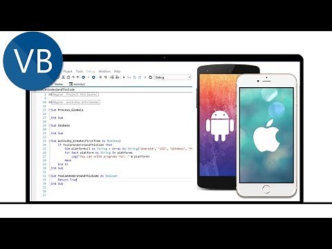DEVELOP NATIVE ANDROID & iPHONE (iOS ) APPS IN VISUAL BASIC - B4A, B4I,B4X