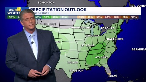 Weather talk: Cooler weather pattern continues heading into May