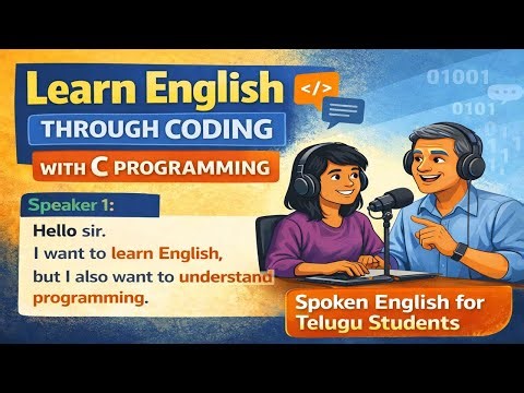 Learn English Through Coding | Spoken English with C Programming for Beginners