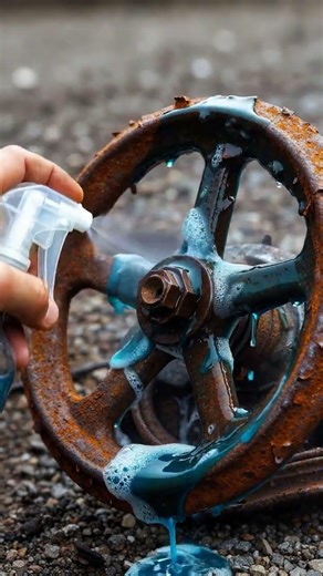 Rusty Valve Wheel Turns Chrome Clean This Satisfying Transformation Is Unreal