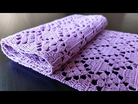 Amazing Lacy Crochet Table Runner – Beginner-Friendly Tutorial #crochetworldcreations