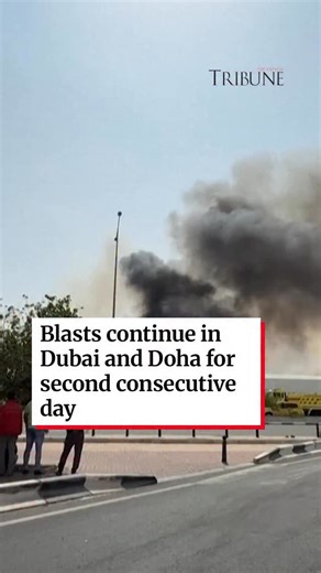 Loud blasts were heard in Dubai and Qatari capital Doha for a second day on Sunday and Oman was hit for the first time as retaliatory strikes on neighbouring Gulf states in response to U.S. and Israeli strikes on the Islamic Republic widened. Iran had said it would target U.S. bases in the region across Gulf cities. Dubai’s international airport, its landmark Burj Al Arab hotel and man-made Palm Jumeirah Island all suffered damage. Thick black plumes of smoke continued to rise from the Jebel Ali