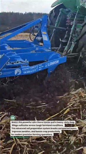 John Deere Deep Tillage Power! 🚜🌱 #JohnDeere #DeepTillage #FarmTech