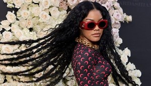 Teyana Taylor Lights Up The 'Tamron Hall Show' In A $1,190 Attico Dress