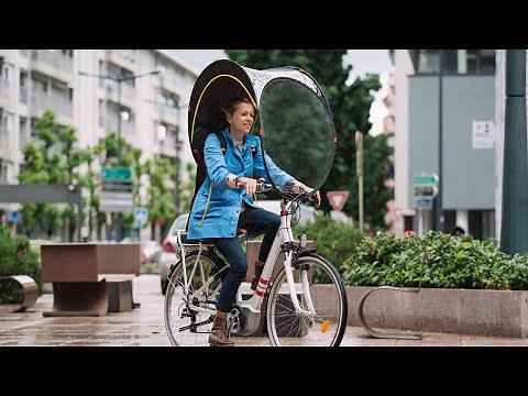 Bub-up Regenschutz für Fahrrad, der ersetzt Regenbekleidung (wasserdicht, Jacke, Cape, Parka, Poncho
