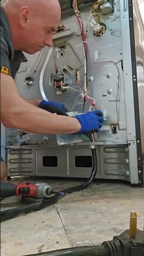 Samsung stove repair. Bake element replacement.