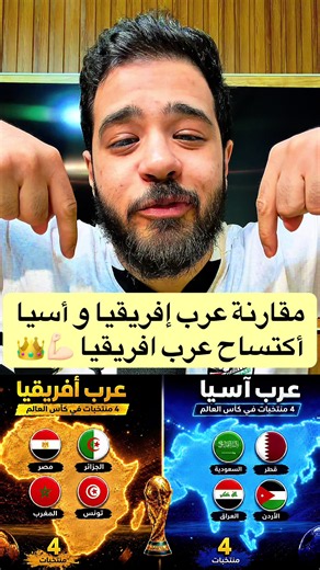 مقارنة عرب إفريقيا و أسيا أكتساح عرب افريقيا 💪🏻👑 #الكورة_مع_عبناصر #عبناصر #المغرب #الجزائر #السعودية