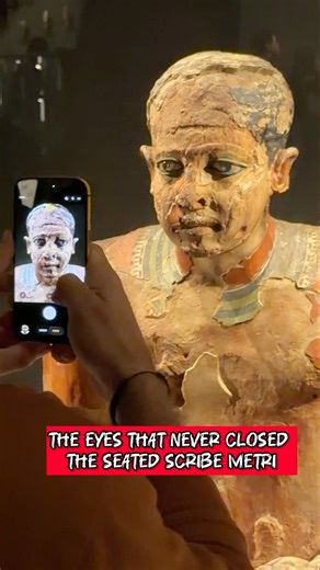 The Eyes That Never Closed | The Seated Scribe Metri #ancientegypt #history #pyramidsofegypt