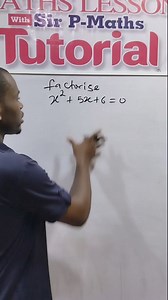 Factorisation of quadratic equations. #mathslesson #trend #mathstutor #facebookpost #mathsteacher #Ratio #FacebookPage #trendingreel #viralreel #facebookviral #quadraticequations #funmaths #comedyposts #memes #memes | Prosperous Online Maths