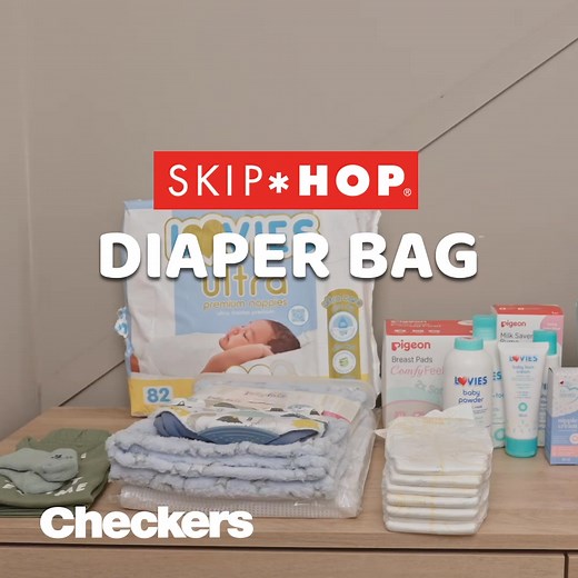 Getting ready for baby’s arrival? The Skip Hop Diaper Bag is spacious, stylish, and perfect for all your newborn essentials 🍼💖 With a handy cube to keep baby’s outfits organised, and insulated storage for bottles, you can tick ‘hospital bag’ off your list. Get yours at the nearest Checkers Little Me store, or enjoy the convenience of delivery with Checkers Sixty60 https://brnw.ch/21wQh16 | Checkers