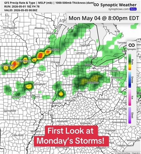 Monday Storm Risk: Large Hail, Damaging Winds, Tornado Threat